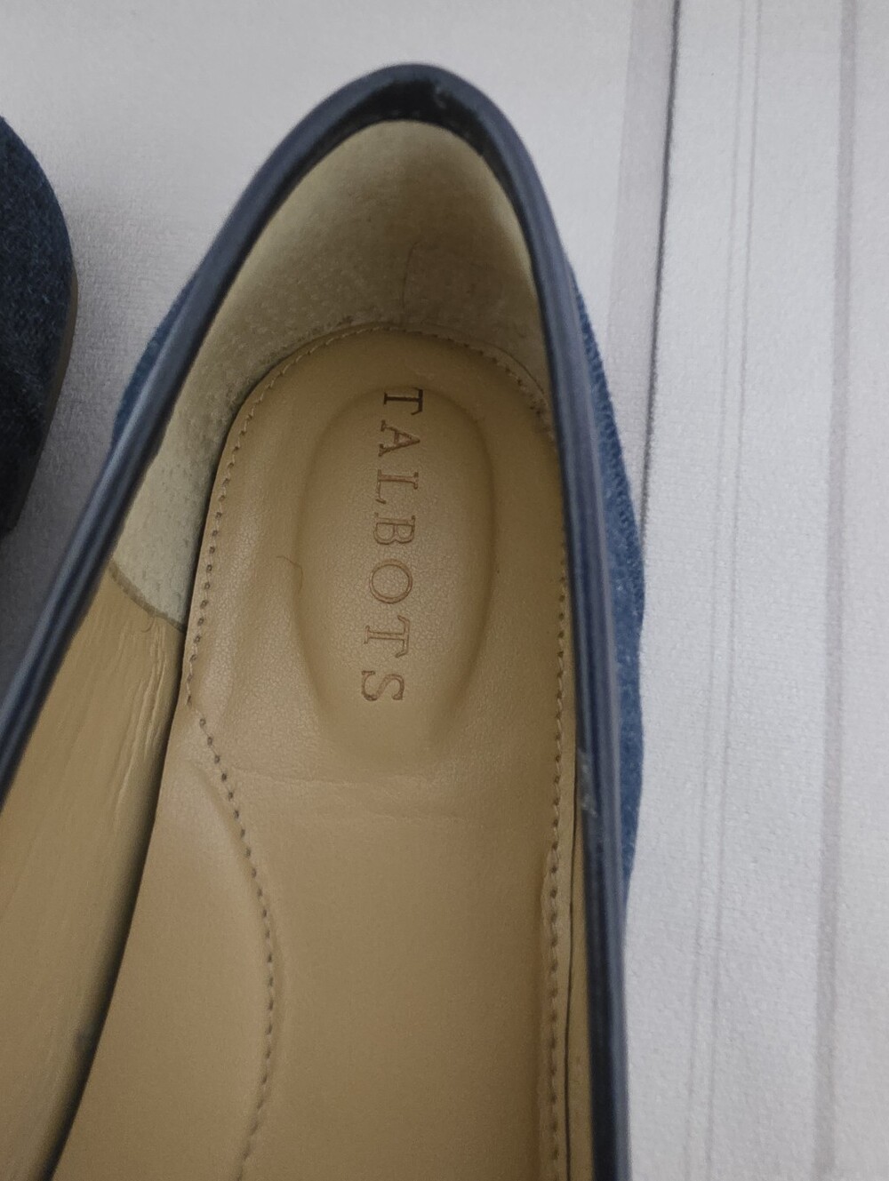 Talbots Denim Bit Slip-On Loafers - Picture 13 of 14